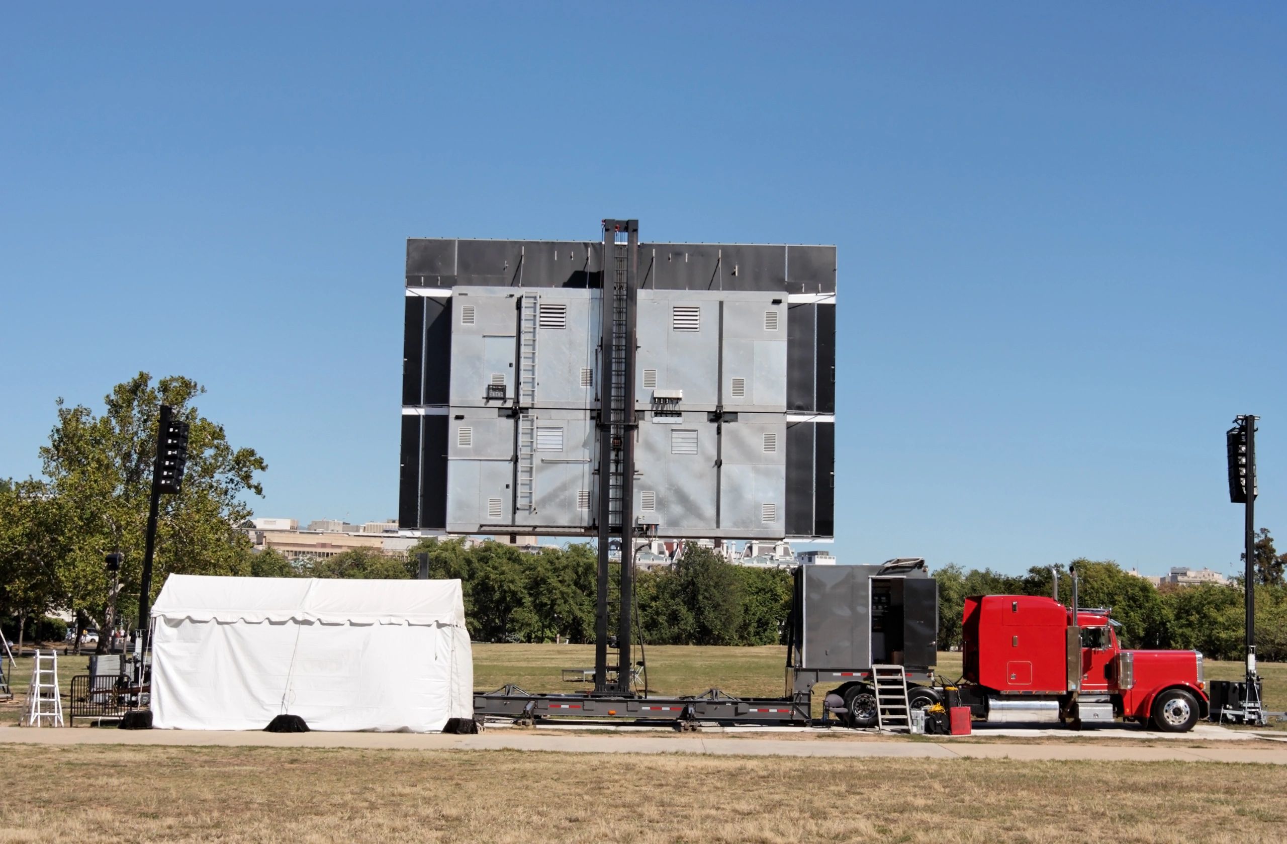 Large outdoor jumbotron display