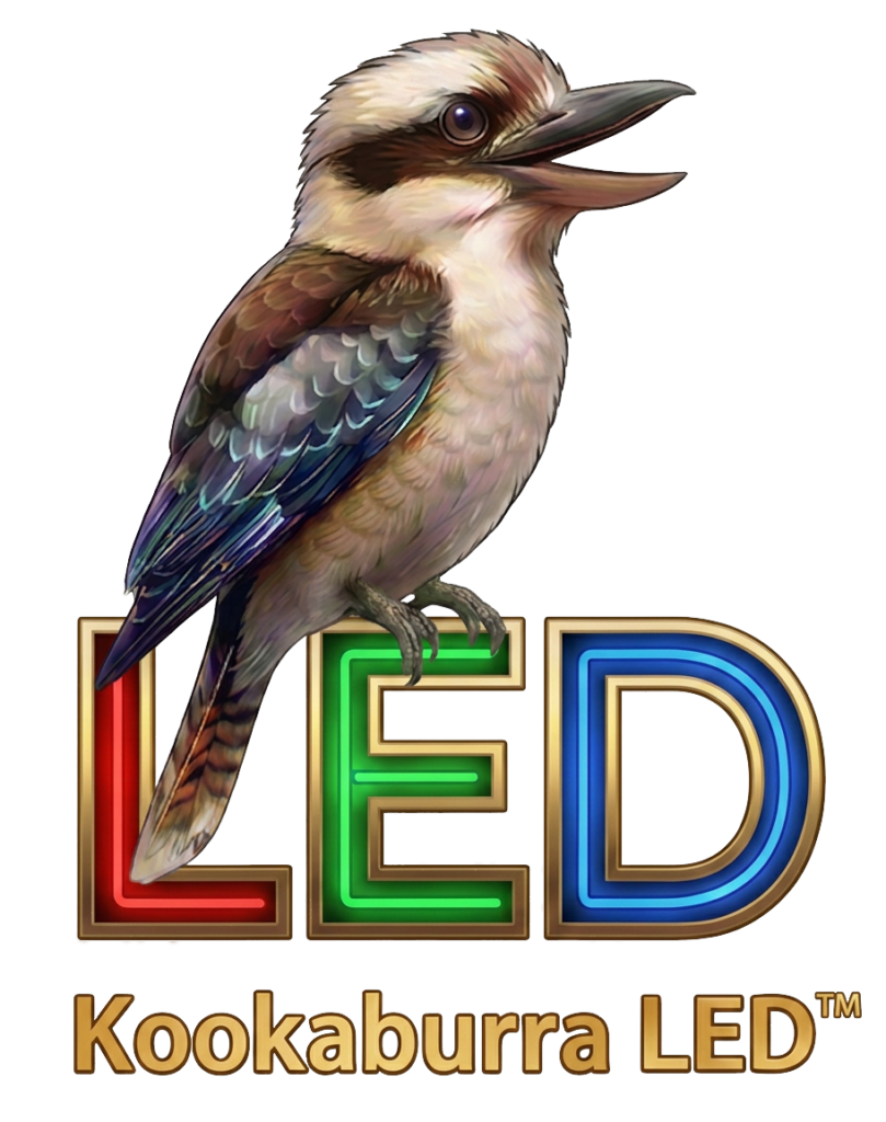 Kookaburra LED logo for LED screen services