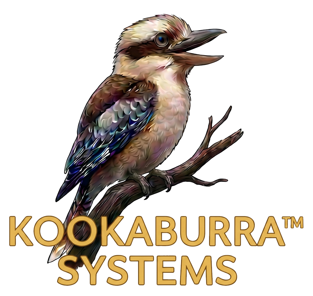 Kookaburra Systems logo for AV and LED services