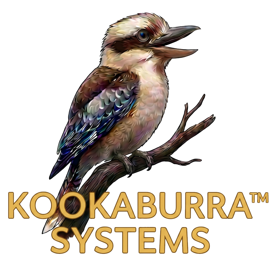Kookaburra Systems logo for AV and LED services